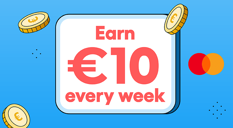 Earn €10 cashback every week with Moneybase