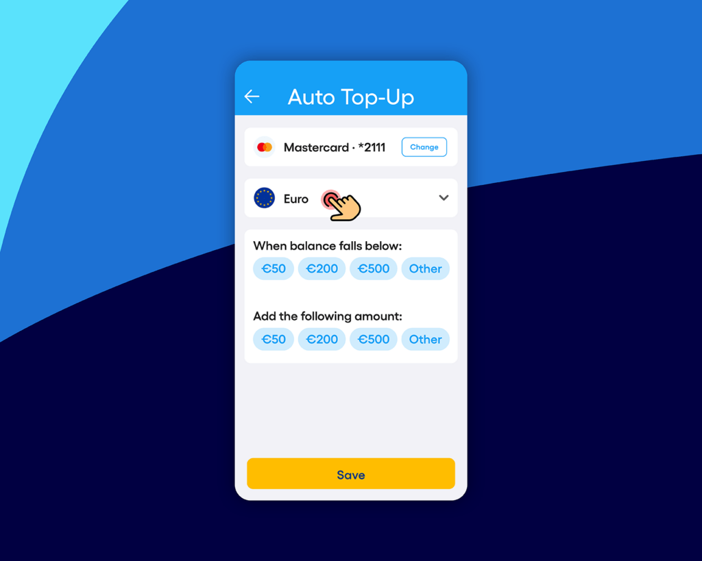 New Feature Auto Top up Moneybase
