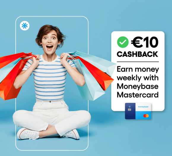 Earn €10 weekly cashback with Moneybase mastercard 2